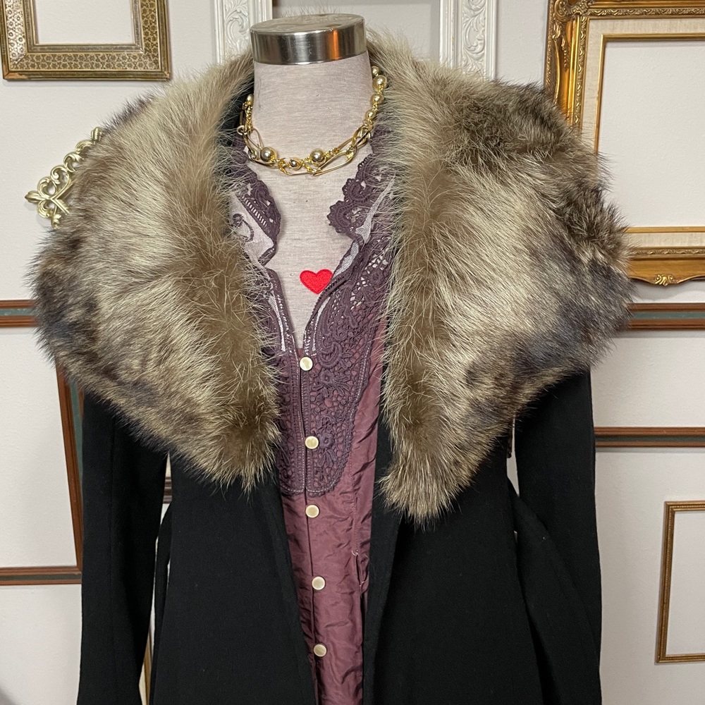 Vintage Bonwit Teller Carol Cohen For Braefair Wrap Coat - Picture 10 of 13